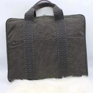 Hermès  Grey Business Briefcase Bag